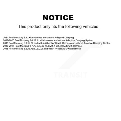 Wheel Hub Bearing And ABS Sensor Front Kit For Ford Mustang