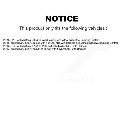 Wheel Hub Bearing And ABS Sensor Front Kit For Ford Mustang