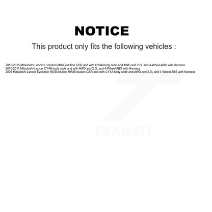 Wheel Hub Bearing And ABS Sensor Front Kit For Mitsubishi Lancer with Harness