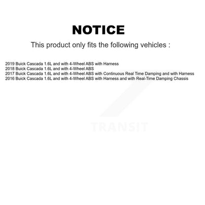 Wheel Hub Bearing & ABS Sensor Front Kit For Buick Cascada 1.6L with 4-Wheel