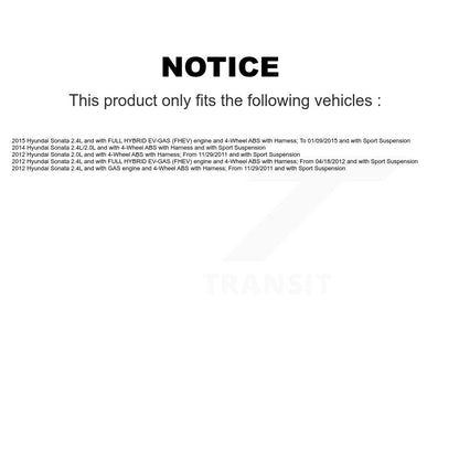 Wheel Bearing And ABS Sensor Front Kit For Hyundai Sonata