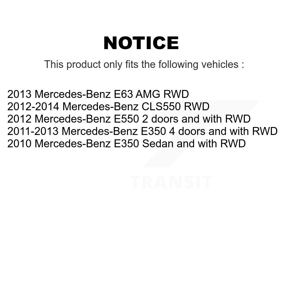 Wheel Bearing & ABS Sensor Front Kit For Mercedes-Benz E350 CLS550 E550 E63 AMG