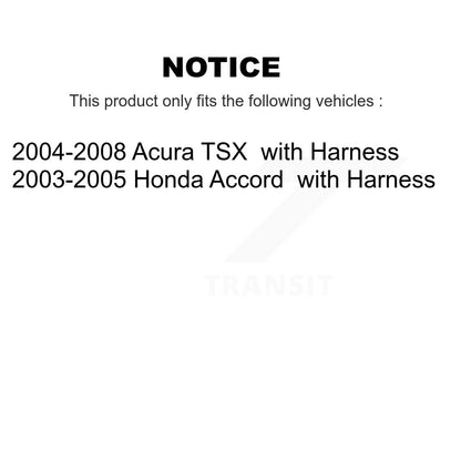 Wheel Bearing And ABS Sensor Front Kit For Honda Accord Acura TSX