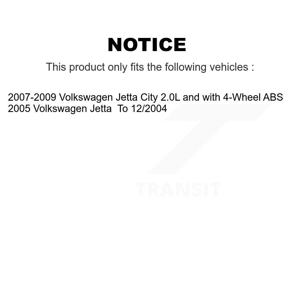 Wheel Hub Bearing And ABS Sensor Front Kit For Volkswagen Jetta City