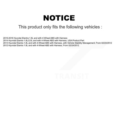 Wheel Bearing And ABS Sensor Front Kit For Hyundai Elantra