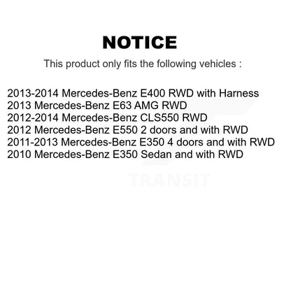 Wheel Bearing & Sensor Front Kit For Mercedes-Benz E350 CLS550 E550 E63 AMG E400