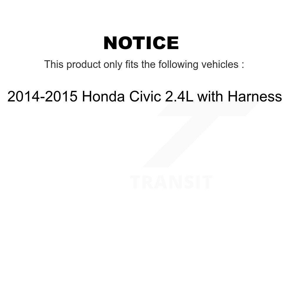 Wheel Bearing & ABS Sensor Front Kit For 2014-2015 Honda Civic 2.4L with Harness