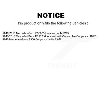 Wheel Hub Bearing And ABS Sensor Front Kit For Mercedes-Benz E350 E550