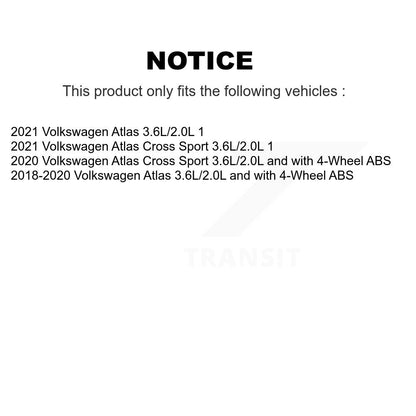 Wheel Hub Bearing And ABS Sensor Front Kit For Volkswagen Atlas Cross Sport
