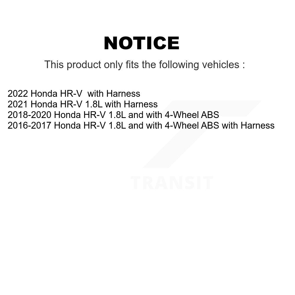 Wheel Bearing And ABS Sensor Front Kit For Honda HR-V