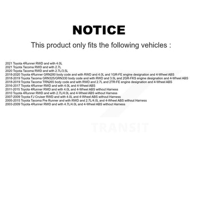Wheel Hub Bearing And ABS Sensor Front Kit For Toyota Tacoma 4Runner FJ Cruiser