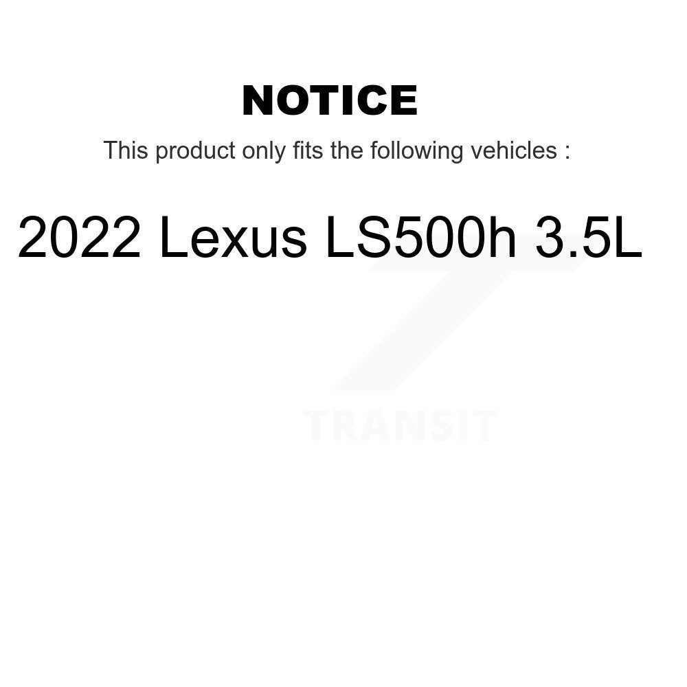 Wheel Hub Bearing And ABS Sensor Rear Kit For 2022 Lexus LS500h 3.5L