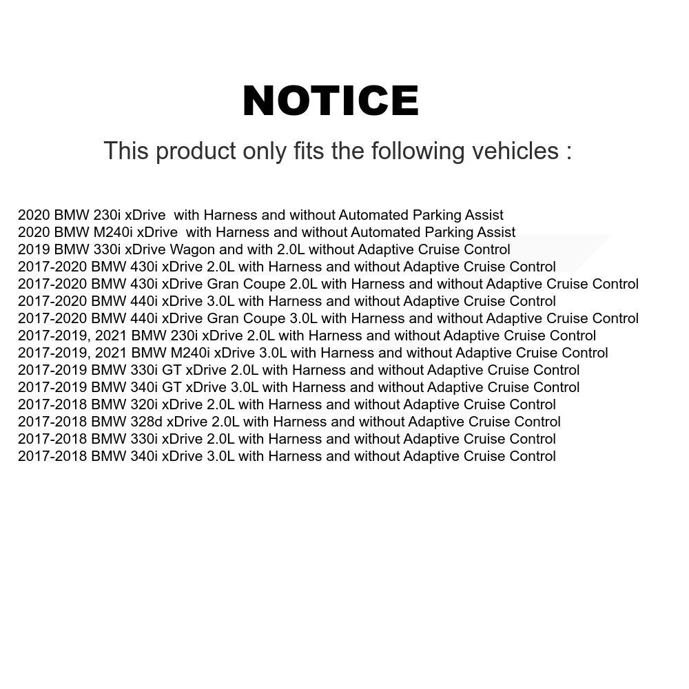 Wheel Hub Bearing Sensor Front Kit For BMW 330i xDrive 230i 430i Gran Coupe 340i