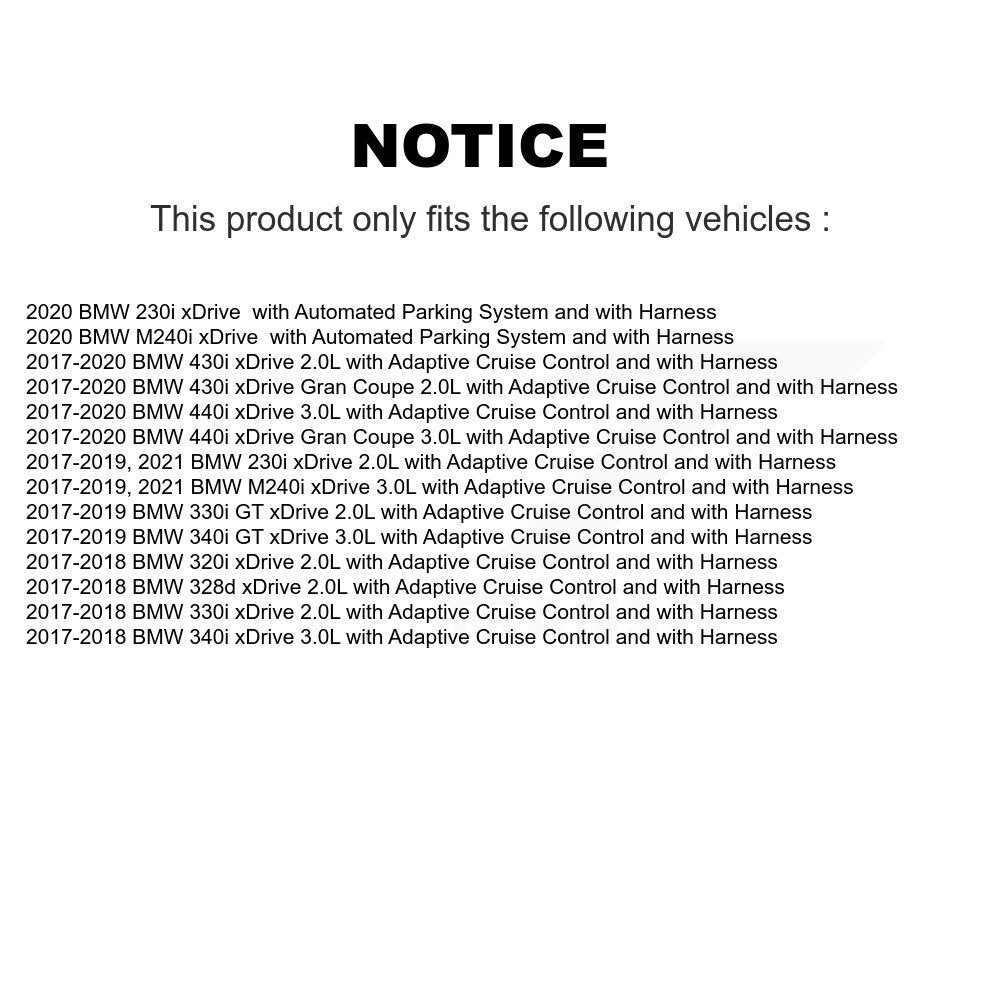 Wheel Hub Bearing Sensor Front Kit For BMW 330i xDrive 230i 430i Gran Coupe 340i