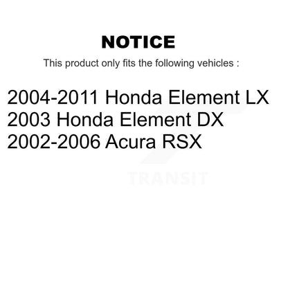 Wheel Bearing And Tie Rod End Front Kit For Honda Element Acura RSX