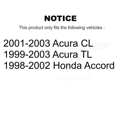 Wheel Bearing And Tie Rod End Front Kit For Honda Accord Acura TL CL