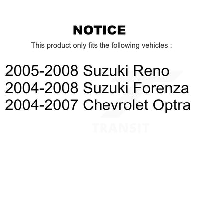 Wheel Bearing And Tie Rod End Front Kit For Chevrolet Optra Suzuki Forenza Reno