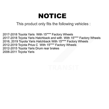 Wheel Bearing And Tie Rod End Front Kit For Toyota Yaris Prius C