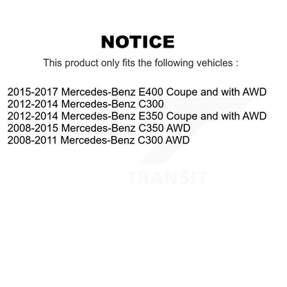 Wheel Bearing And Tie Rod End Front Kit For Mercedes-Benz C300 C350 E350 E400