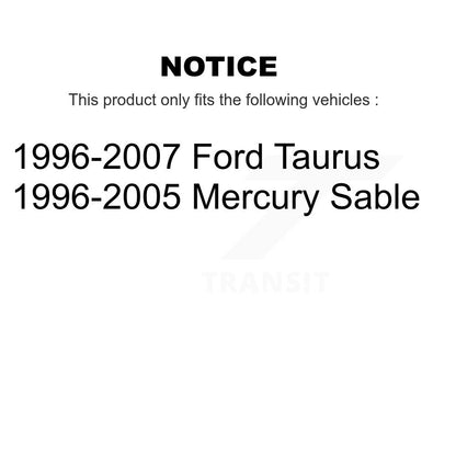 Wheel Bearing And Tie Rod End Front Kit For Ford Taurus Mercury Sable