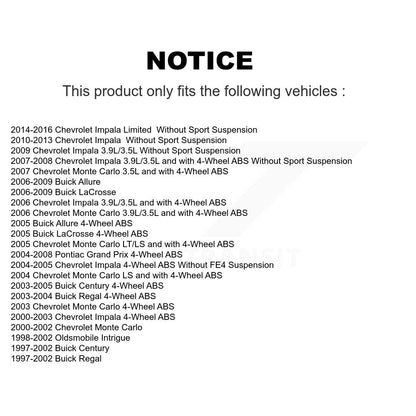 Wheel Bearing Tie Rod End Front Kit For Chevrolet Impala Buick LaCrosse Pontiac