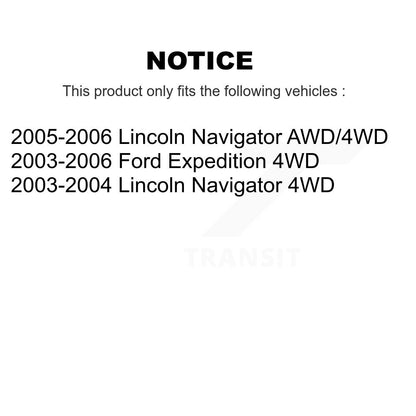 Wheel Bearing And Tie Rod End Front Kit For Ford Expedition Lincoln Navigator