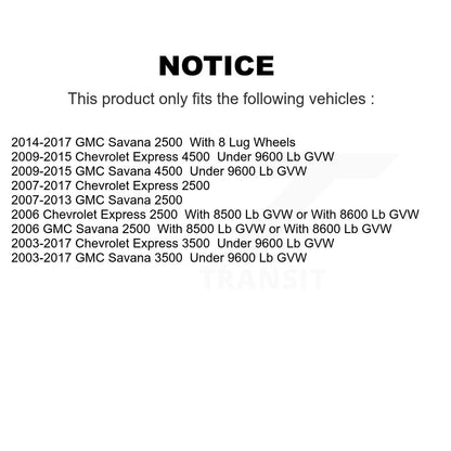 Wheel Bearing & Tie Rod End Front Kit For GMC Chevrolet Savana 2500 Express 3500