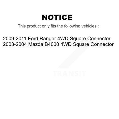 Wheel Bearing And Tie Rod End Front Kit For Ford Ranger Mazda B4000 4WD