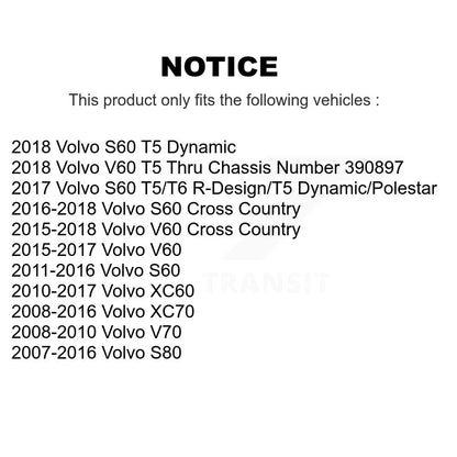 Wheel Bearing & Tie Rod End Front Kit For Volvo XC60 XC70 S60 V60 S80 Cross V70