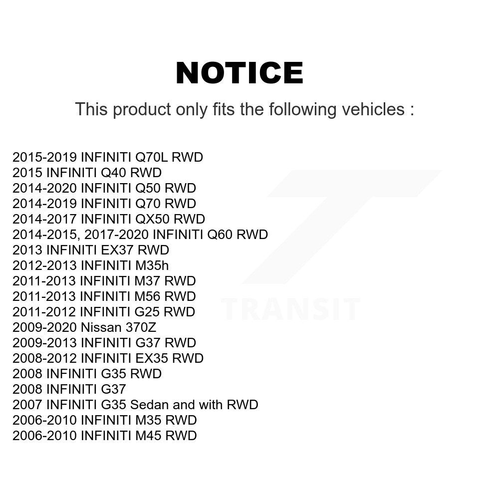 Wheel Bearing & Tie Rod End Front Kit For INFINITI Q50 G37 QX50 EX35 Nissan 370Z