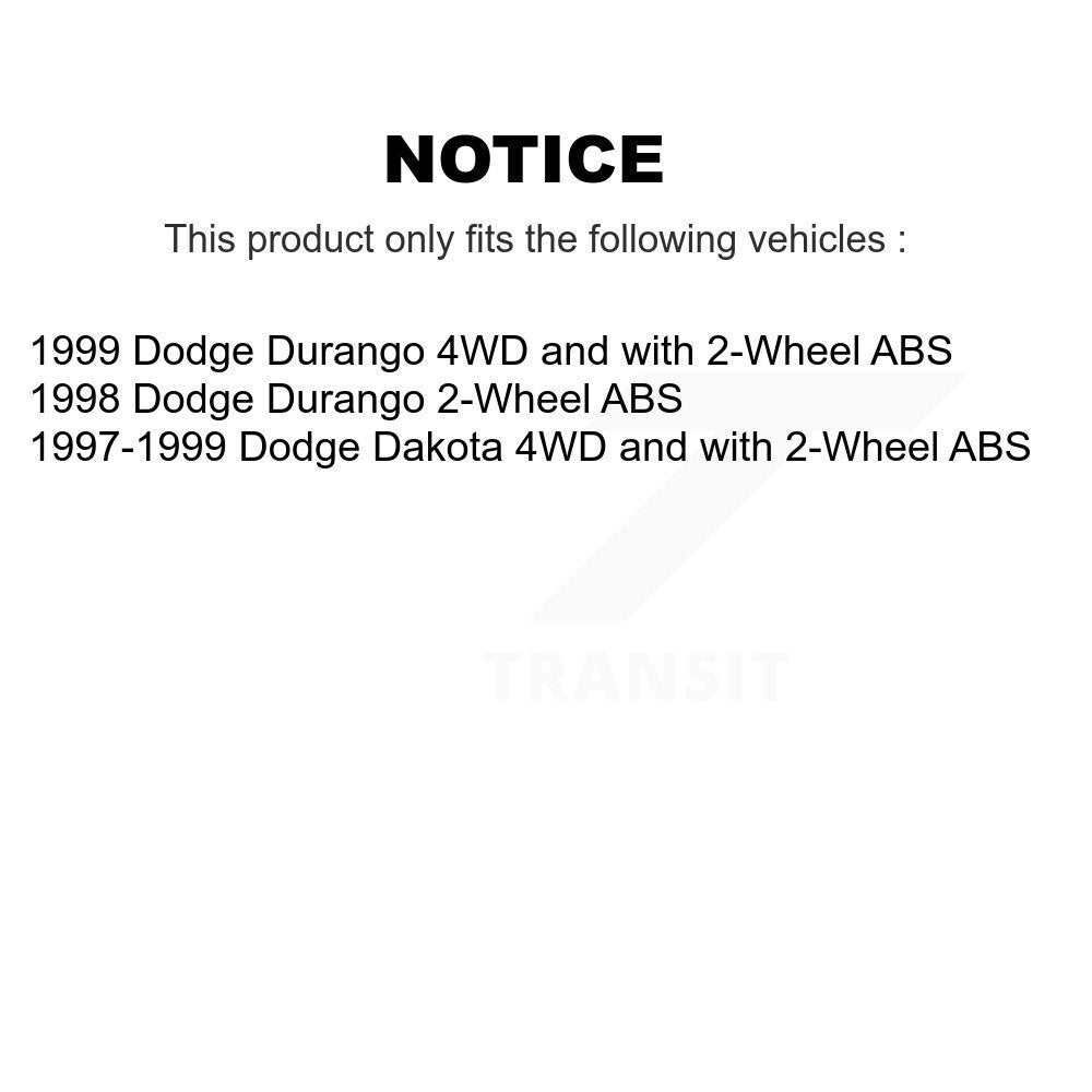 Wheel Bearing And Tie Rod End Front Kit For Dodge Dakota Durango