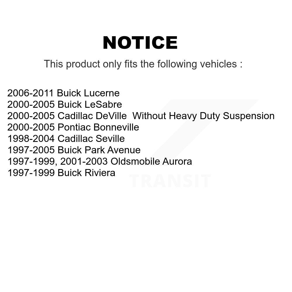 Hub Bearing Assembly & Link Front Kit For Buick Lucerne LeSabre Cadillac DeVille