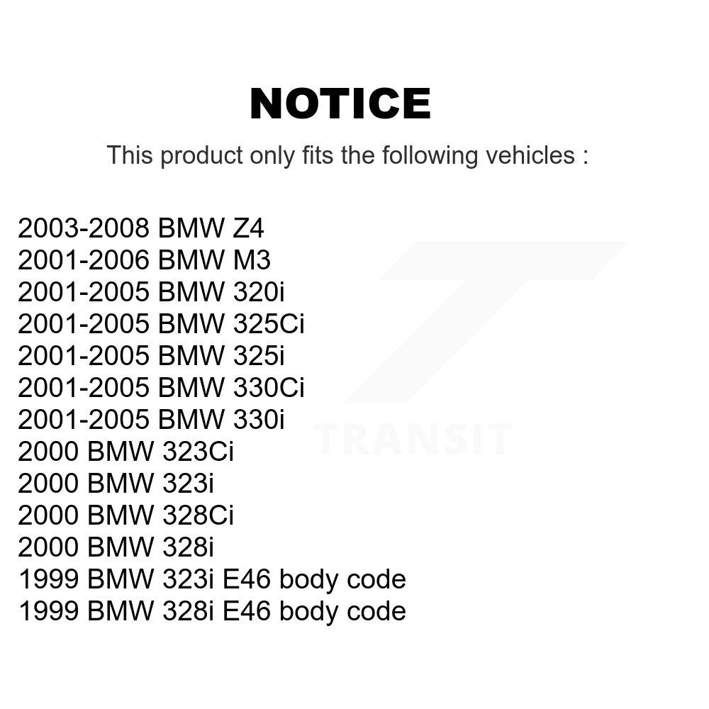 Hub Bearing Assembly And Link Front Kit For BMW Z4 330Ci 325i 325Ci M3 320i 330i