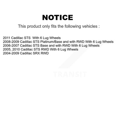 Hub Bearing Assembly And Link Front Kit For Cadillac SRX STS