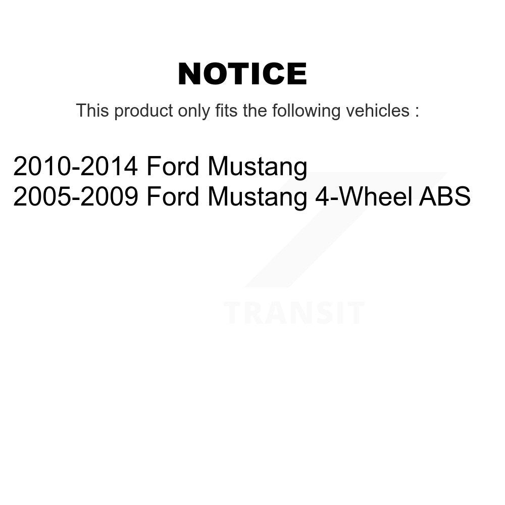 Hub Bearing Assembly And Link Front Kit For Ford Mustang