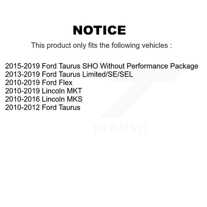 Hub Bearing Assembly And Link Front Kit For Ford Flex Taurus Lincoln MKT MKS