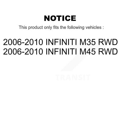 Hub Bearing Assembly And Link Front Kit For 2006-2010 INFINITI M35 M45 RWD