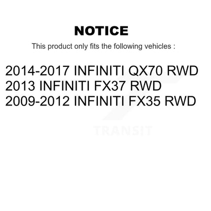 Hub Bearing Assembly And Link Front Kit For INFINITI FX35 QX70 FX37 RWD