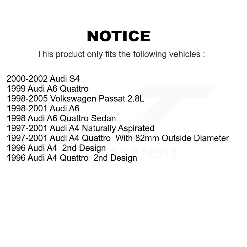 Wheel Bearing And Link Front Kit For Volkswagen Passat Audi A4 Quattro S4 A6