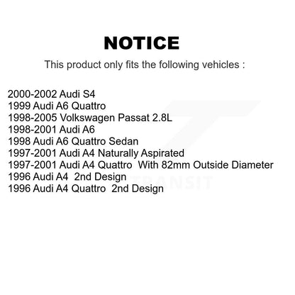 Wheel Bearing And Link Front Kit For Volkswagen Passat Audi A4 Quattro S4 A6