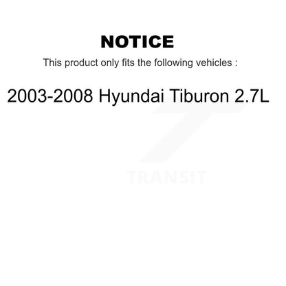 Wheel Bearing And Link Front Kit For 2003-2008 Hyundai Tiburon 2.7L
