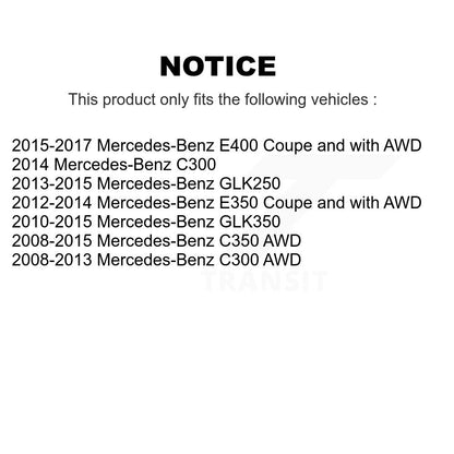Wheel Bearing Link Front Kit For Mercedes-Benz C300 GLK350 GLK250 C350 E350 E400
