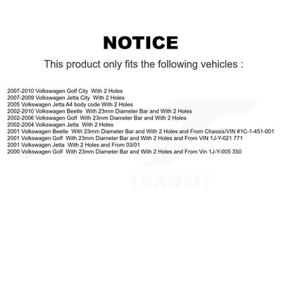 Wheel Bearing & Suspension Link Front Kit For Volkswagen Jetta Golf City Beetle
