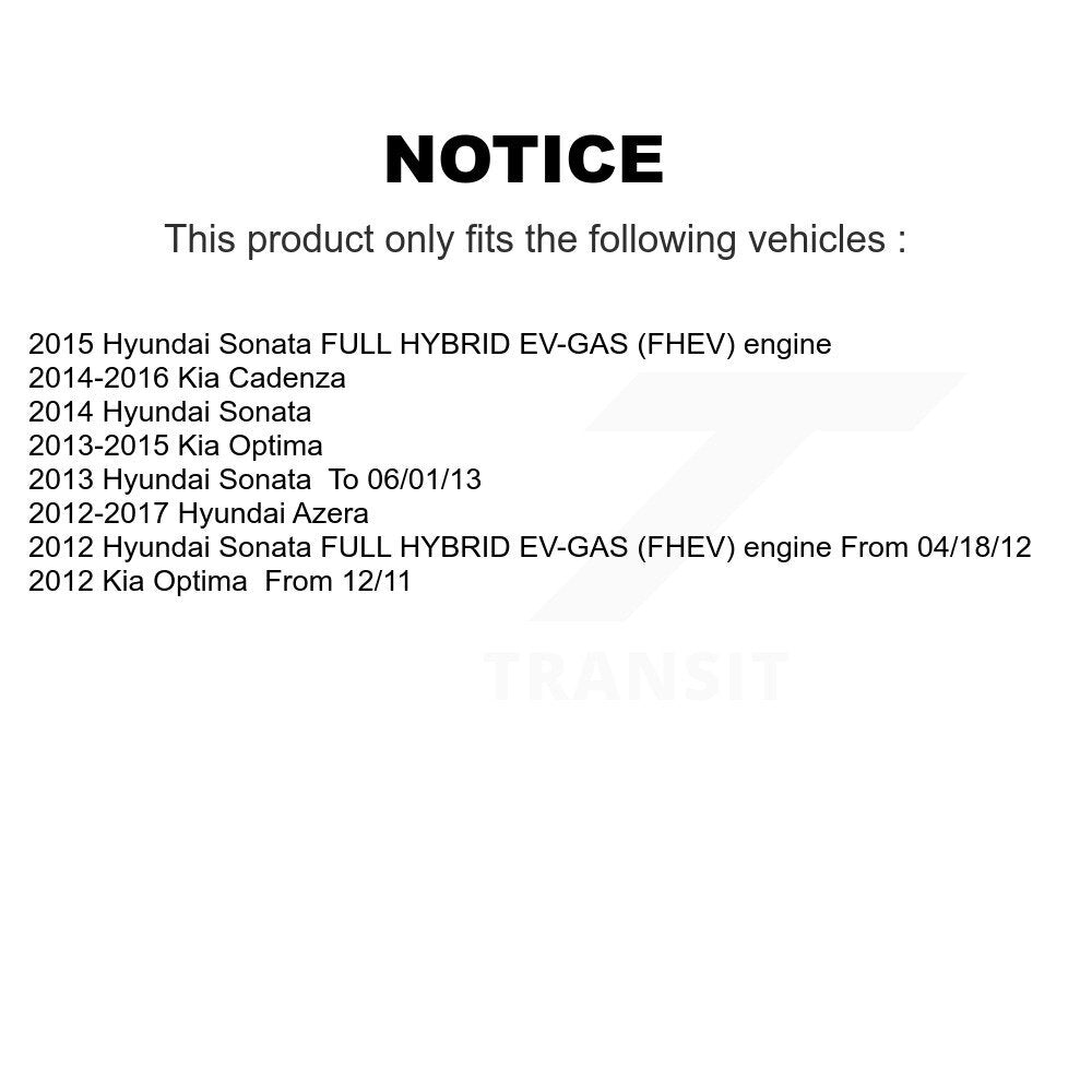 Wheel Bearing And Link Front Kit For Hyundai Sonata Kia Optima Cadenza Azera