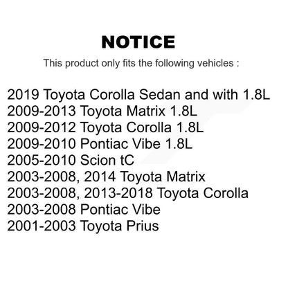 Wheel Bearing And Link Front Kit For Toyota Corolla Matrix Pontiac Vibe Scion tC