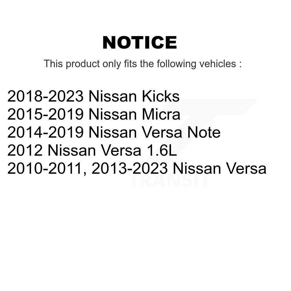 Wheel Bearing And Suspension Link Front Kit For Nissan Kicks Micra Versa Note