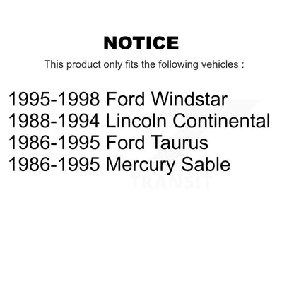 Wheel Bearing And Link Front Kit For Ford Windstar Taurus Mercury Sable Lincoln
