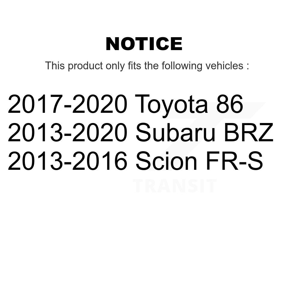 Hub Bearing Assembly And Link Front Kit For Scion FR-S Subaru BRZ Toyota 86