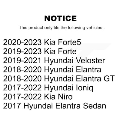 Hub Bearing Assembly & Link Front Kit For Hyundai Elantra Kia Forte Ioniq Forte5