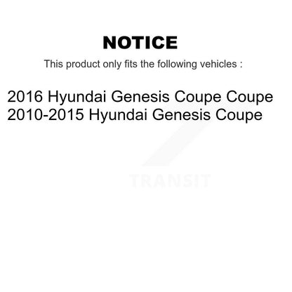 Wheel Bearing And Tie Rod End Front Kit For Hyundai Genesis Coupe